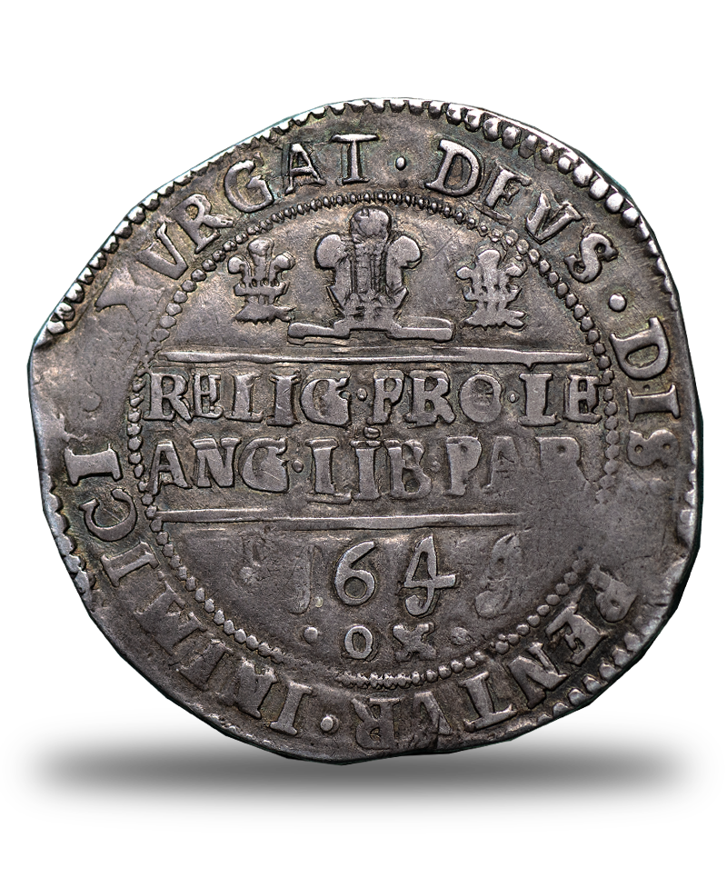1644 Charles I Oxford Mint Halfcrown - Ex Lingford Collection - Bull 615A