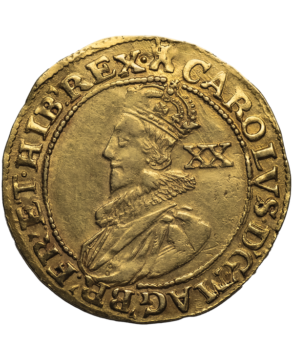 1627 - 28 Charles I Tower Mint mm Castle over Negros Head Unite - Ex Willis Collection