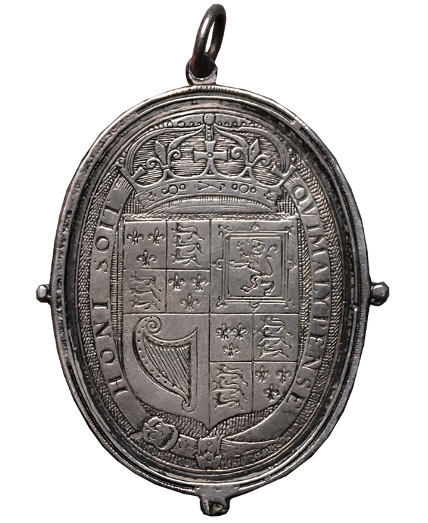 1642 - 49 Charles I Silver Royalist Badge by Rawlins