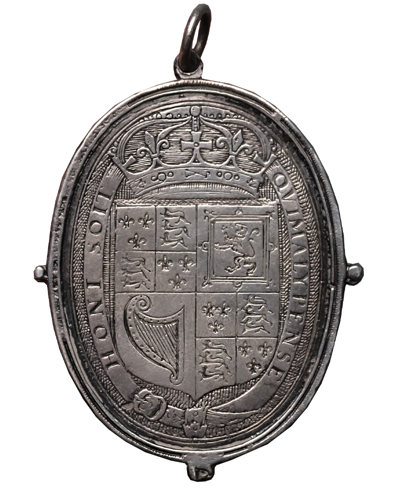 1642 - 49 Charles I Silver Royalist Badge by Rawlins