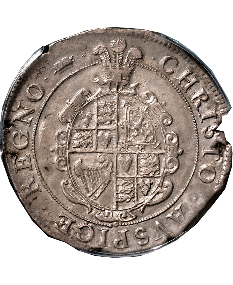 1638 - 42 Charles I Aberystwyth Mint mm Book Halfcrown