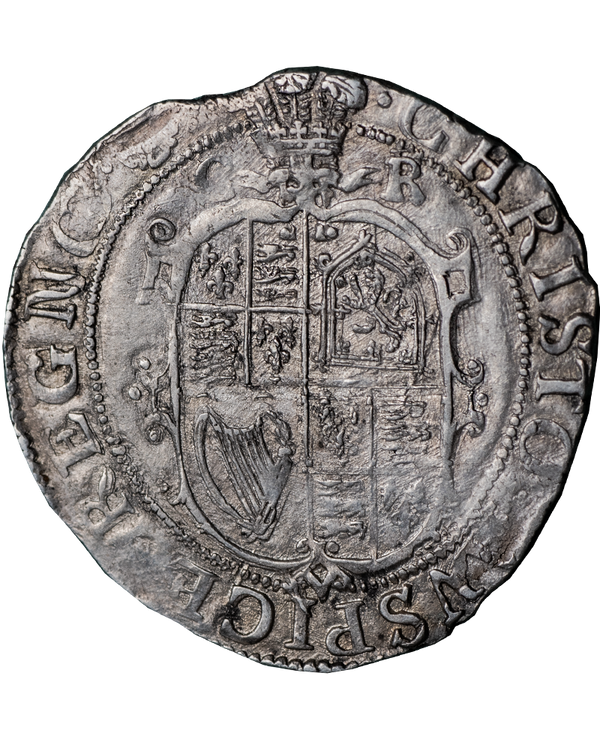 1631 - 32 Charles I mm Rose Shilling - Welsh Plume - Rare VARIETY