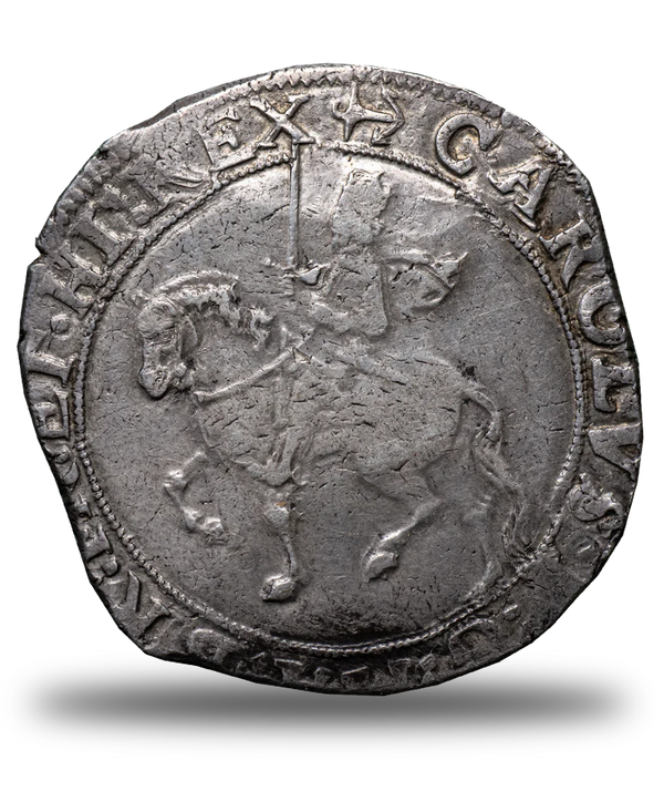 1638 -- 39 Charles I mm Anchor over Tun Halfcrown