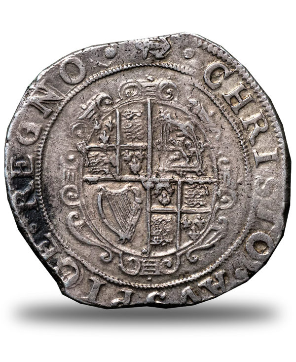 1638 -- 39 Charles I mm Anchor over Tun Halfcrown