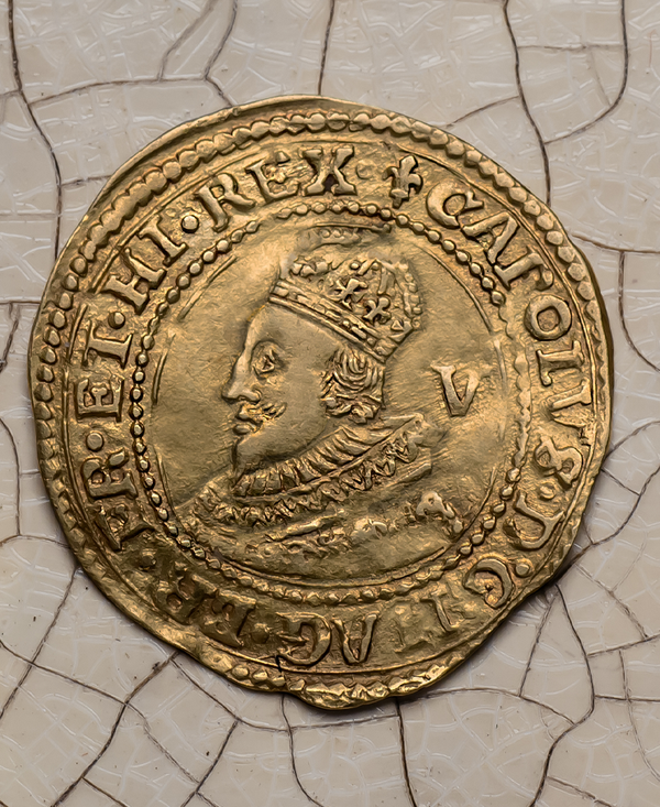 1625 Charles I Tower Mint  mm Lis Gold Crown (S.2710)