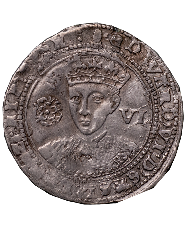 (1547 - 1553) Edward VI mm Tun Sixpence