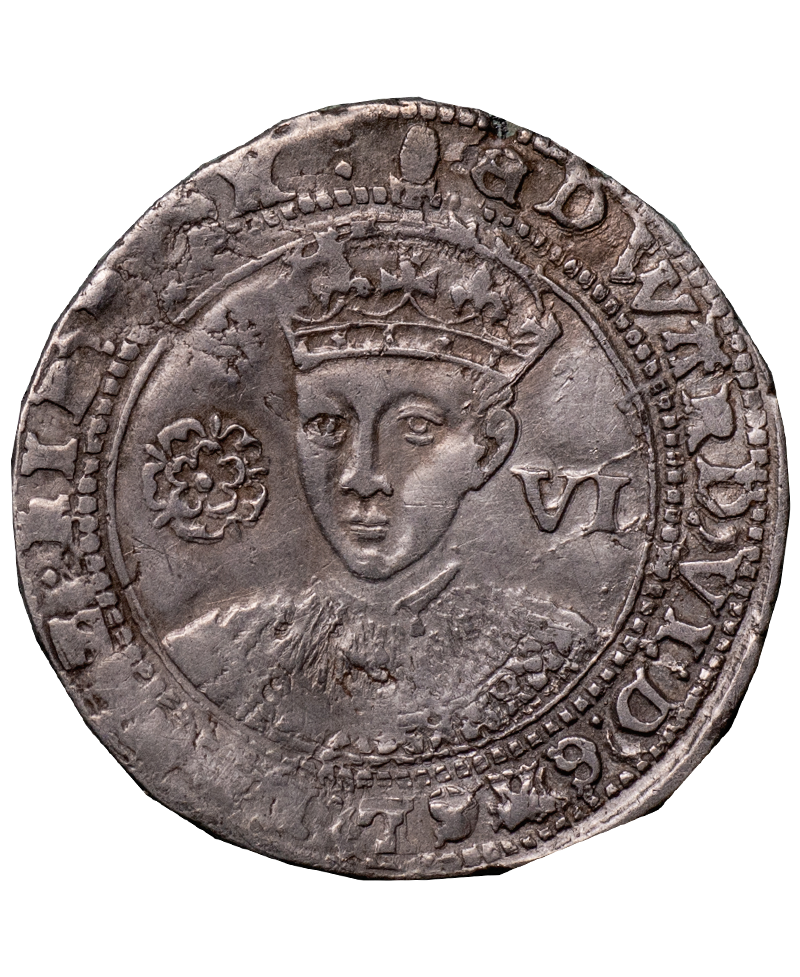 (1547 - 1553) Edward VI mm Tun Sixpence