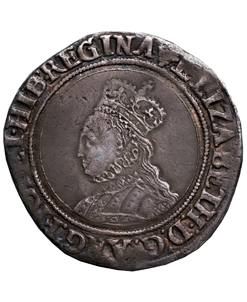 1558 - 1603 Elizabeth I mm Cross Crosslet Shilling