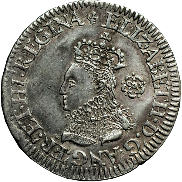 1567 Elizabeth I milled coinage Sixpence – M & H
