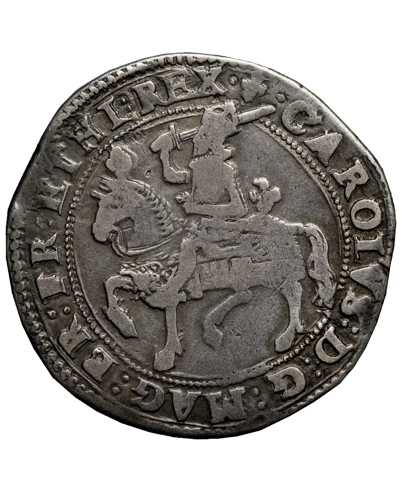 1625 Charles I Tower Mint mm Lis Hallfcrown - New Die variety