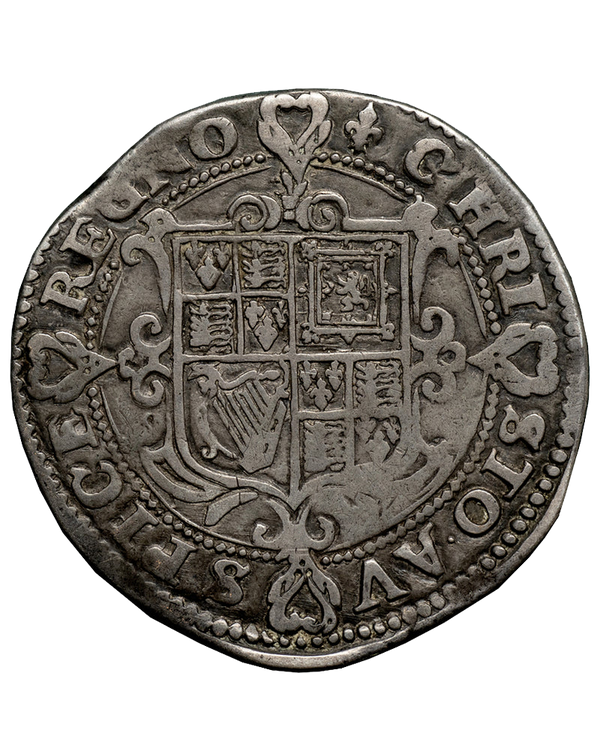 1625 Charles I Tower Mint mm Lis Hallfcrown - New Die variety
