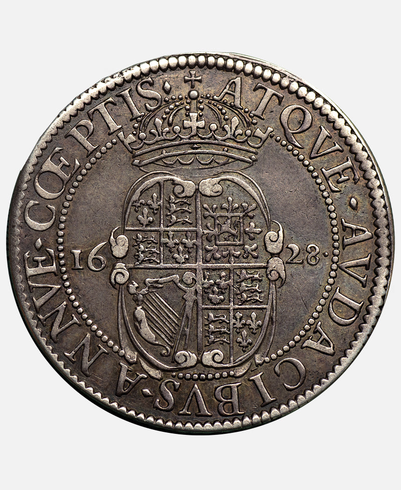1628 Charles I Nicholas Briot Pattern Halfcrown