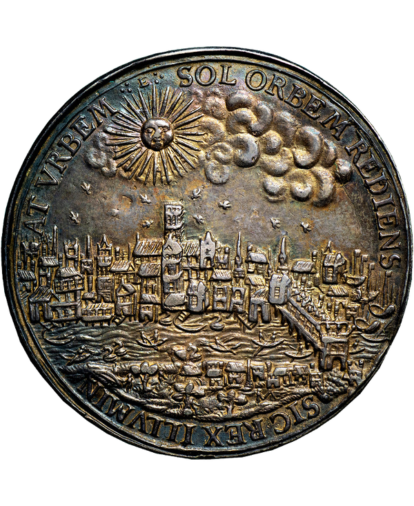 1633 CHARLES I RETURN TO LONDON MEDAL BY Nicholas Briot