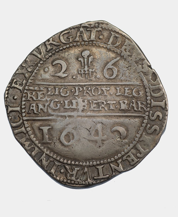 1642 CHARLES I SHREWSBURY 2 and 6 HALFCROWN - Mhcoins