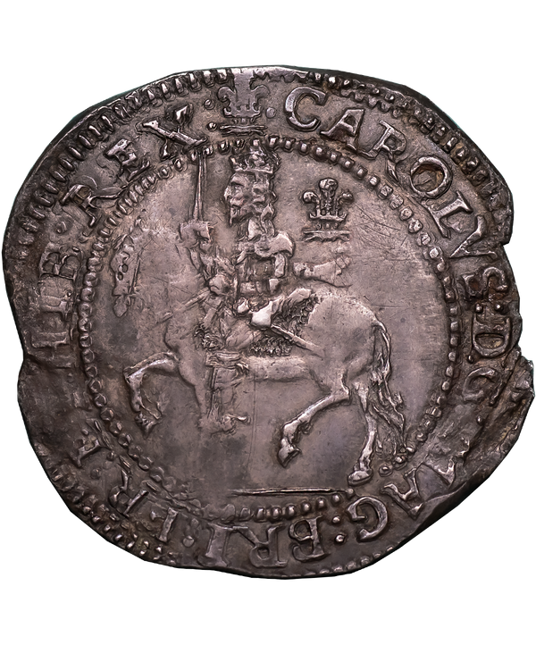 1642 Charles I Oxford Mint Halfcrown - Excessively Rare Variety !