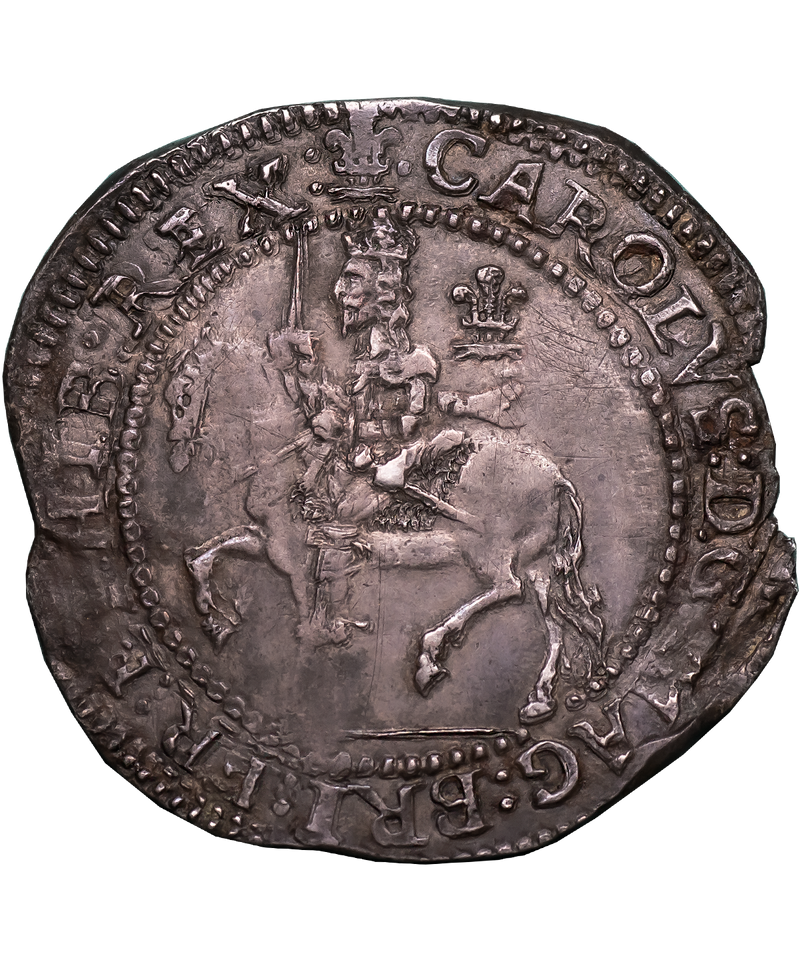 1642 Charles I Oxford Mint Halfcrown - Excessively Rare Variety !