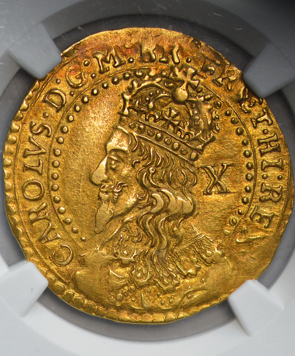 1643 Charles I Oxford Mint Half Unite - TOP POP "FINEST KNOWN"
