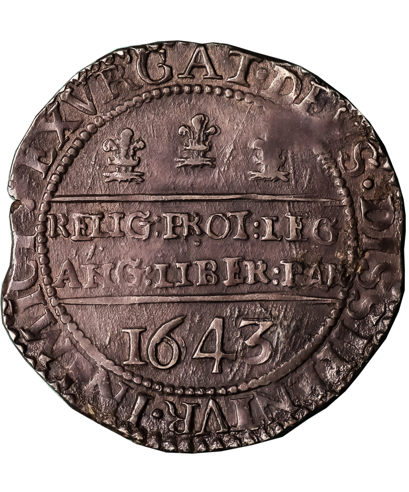 1643 Charles I Oxford Mint Halfcrown