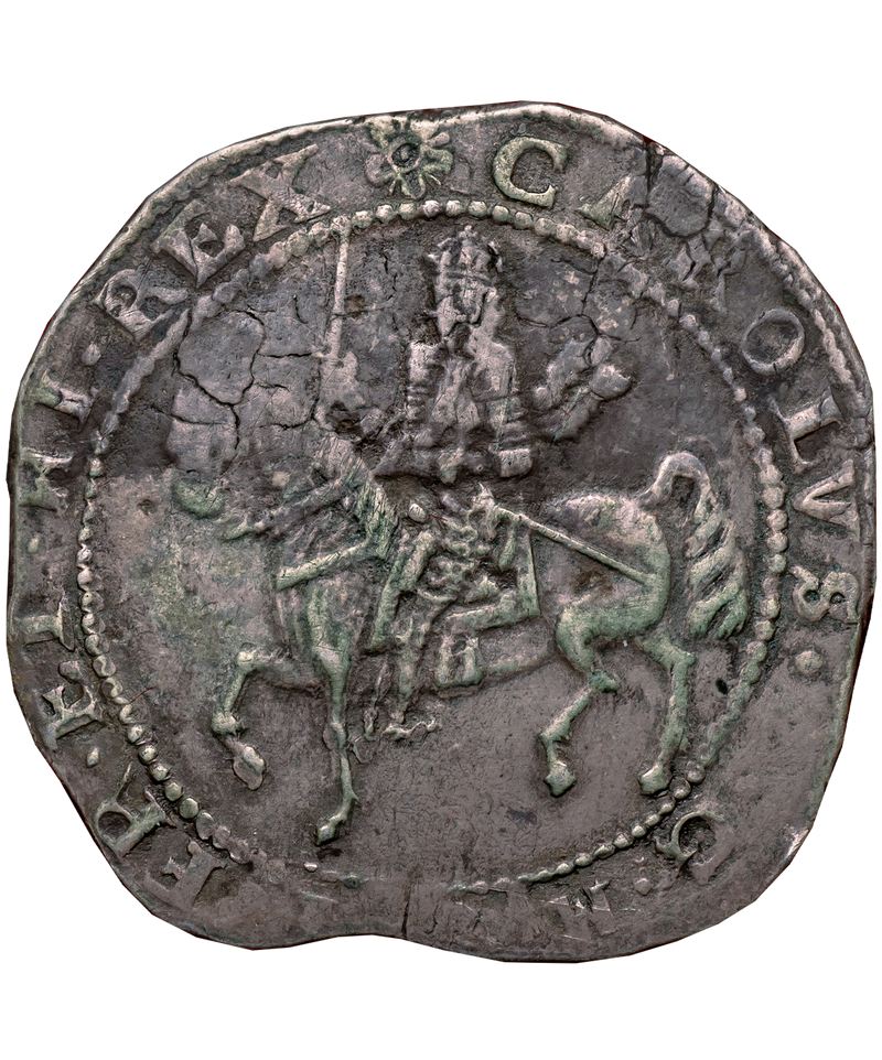 1645 Charles I Exeter Mint Mm Ex Halfcrown M H 1645-charles-i-exeter-mint-mm-ex-halfcrown-m-h