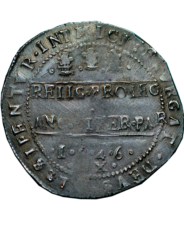 1646 Charles I Oxford Mint Halfcrown