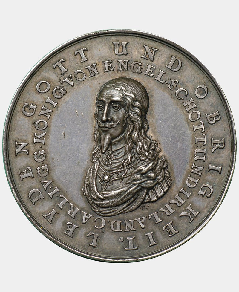 1649 Charles I Memorial Medal in Silver - Mhcoins