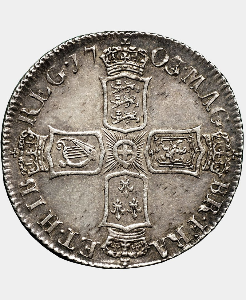 1703 3 over 2 Queen Anne VIGO Shilling - A NEW UNPUBLISHED DISCOVERY - Mhcoins