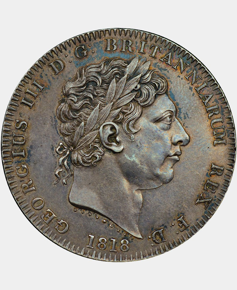 1818 George III (1760 - 1820) LIX CROWN - Mhcoins