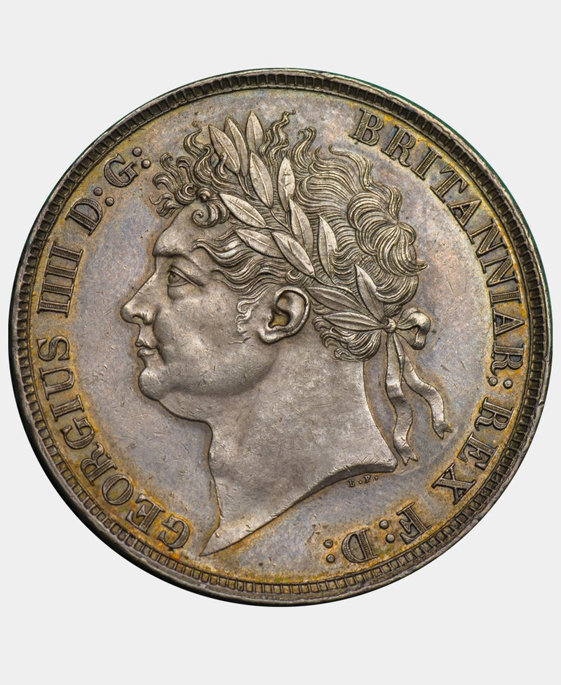 1821 George IV Secundo Crown with WWP inverted - Mhcoins