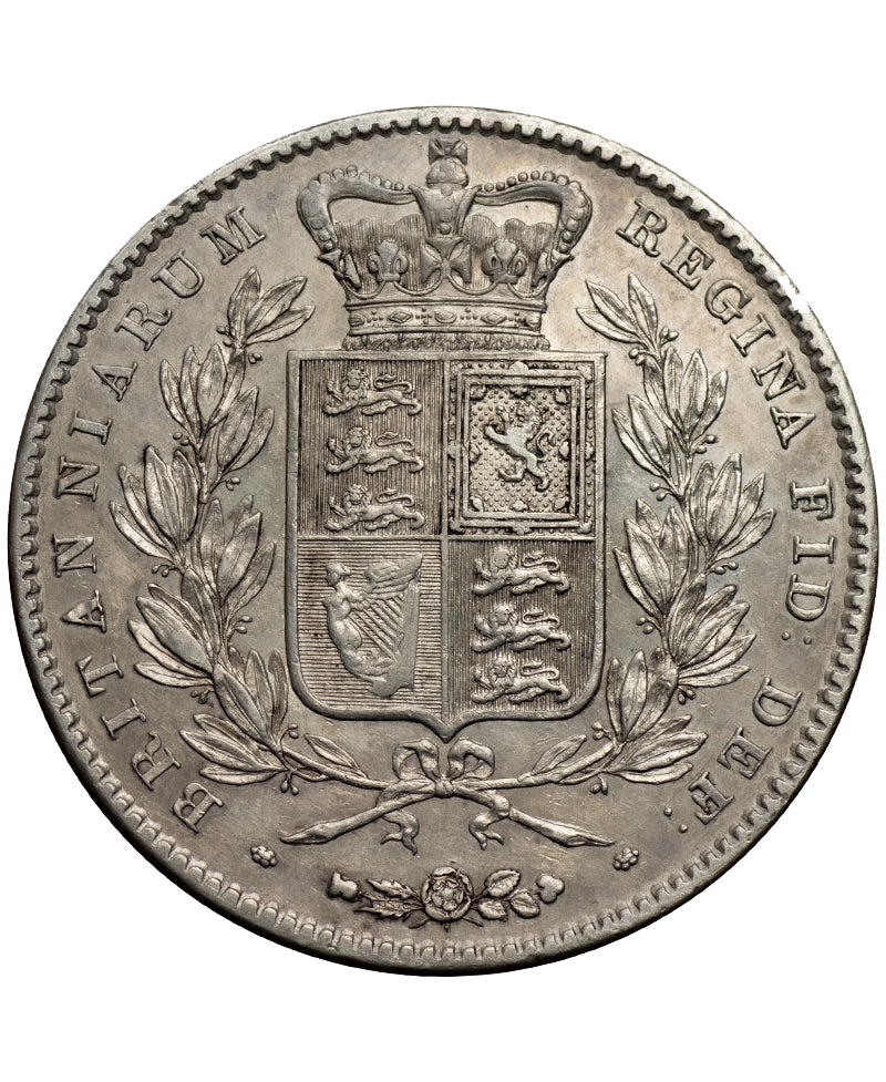 1844 Queen Victoria Cinquefoil Stops Crown