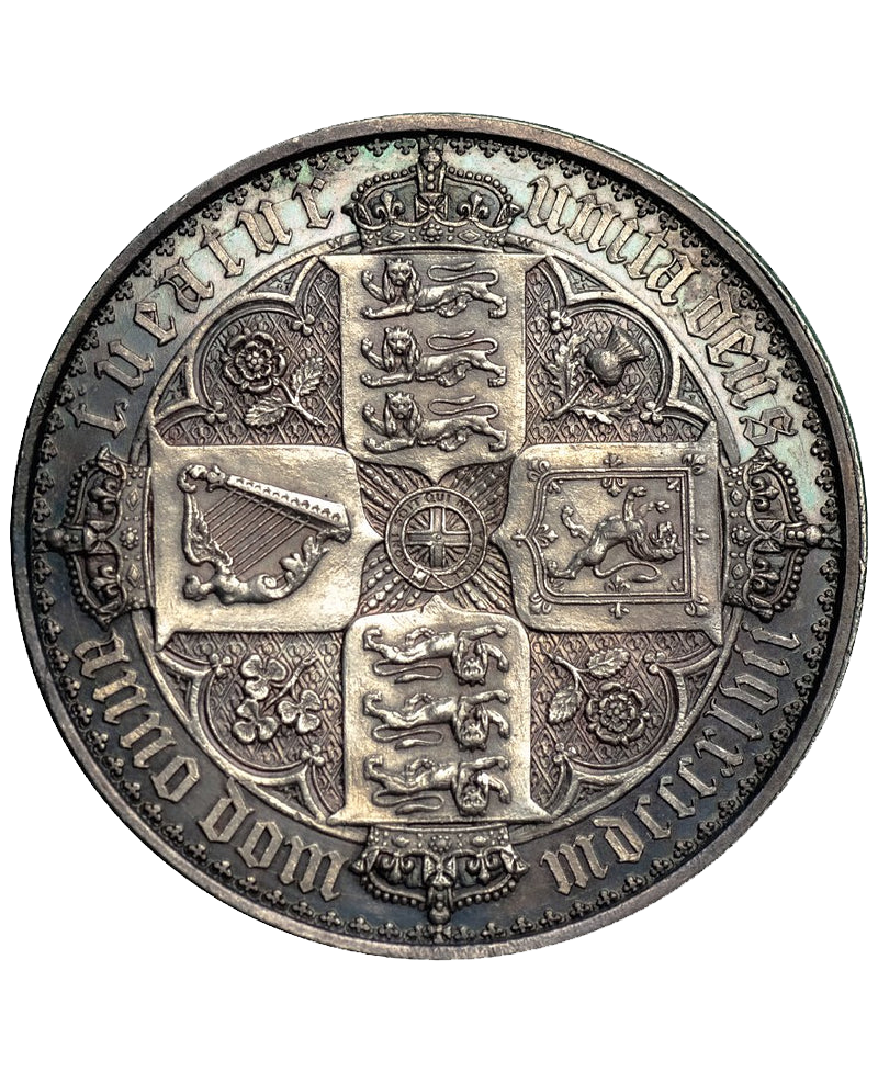 1847 Queen Victoria Proof Plain Edge Gothic Crown