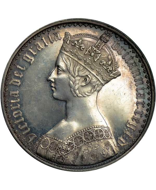 1847 Queen Victoria Proof Plain Edge Gothic Crown
