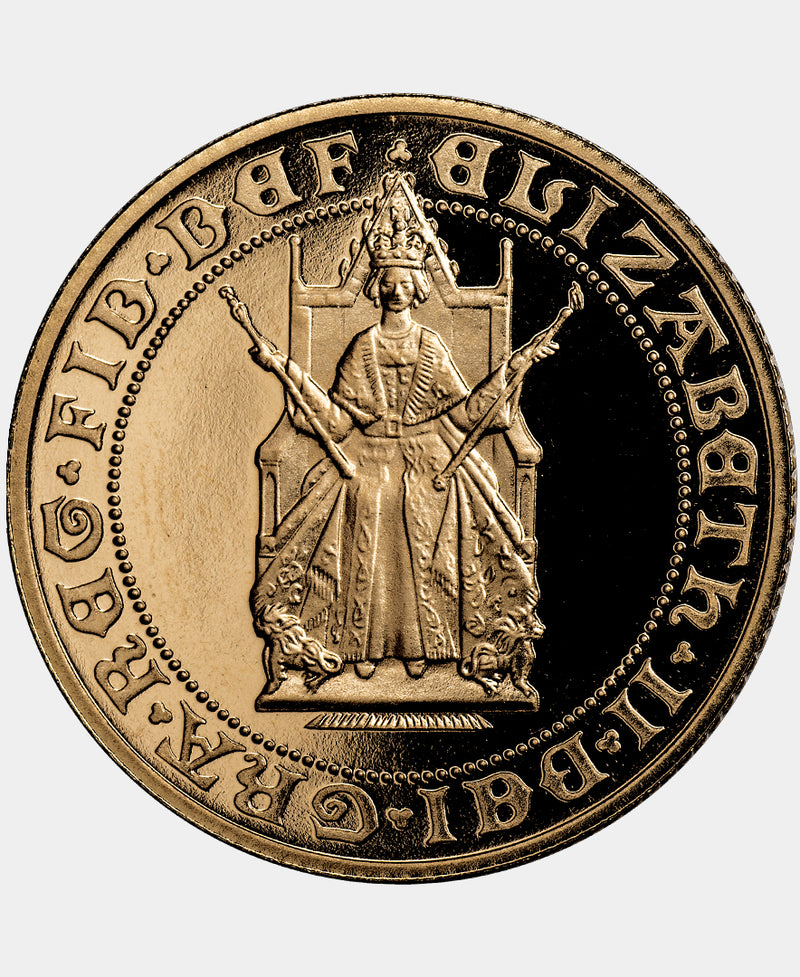 1989 QUEEN Elizabeth II PROOF TUDOR ROSE FULL SOVEREIGN