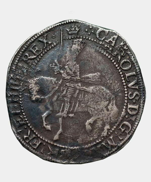 1635-6 Charles I, type 3b, mm Crown over Bell Halfcrown - Mhcoins