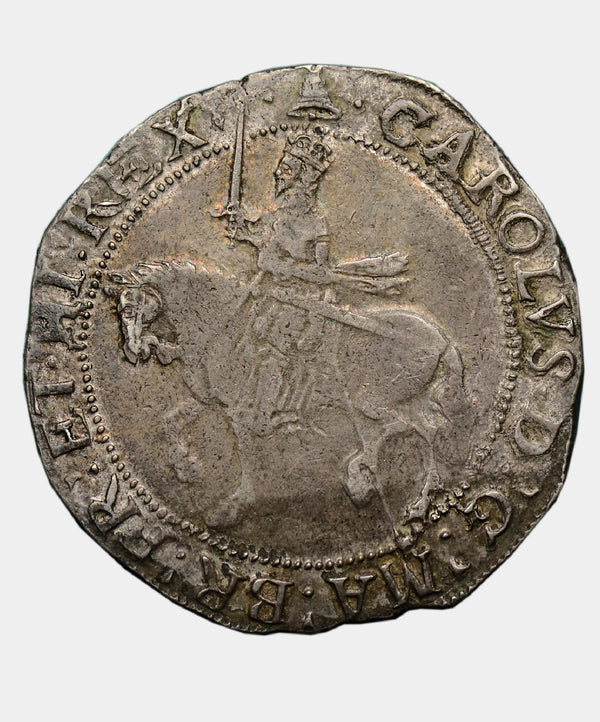 1634-5 Charles I, type 3a1 mm Bell Halfcrown - Mhcoins