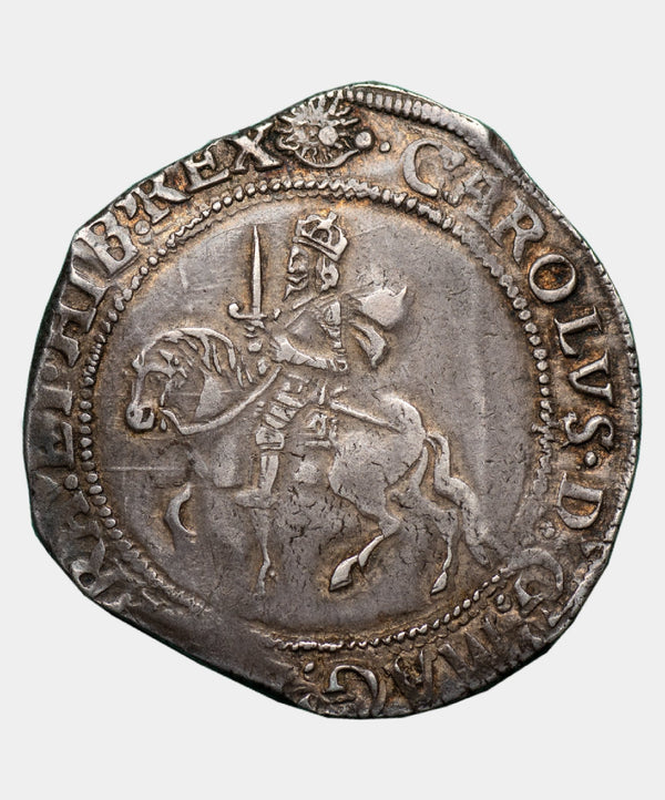1645 Charles I type 3a3 mm Sun over Eye Halfcrown - Mhcoins
