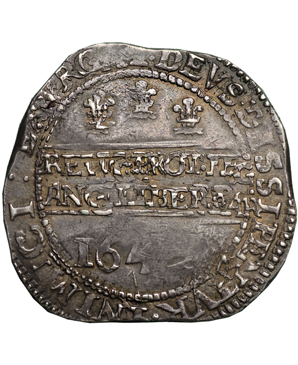 1642 Charles I Oxford Mint Halfcrown with Shrewsbury Plumes - Excessively Rare die variety