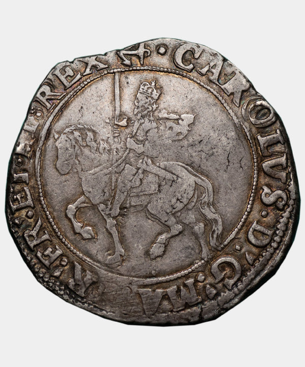 1638 Charles I type 3a2 mm Anchor Halfcrown - Mhcoins