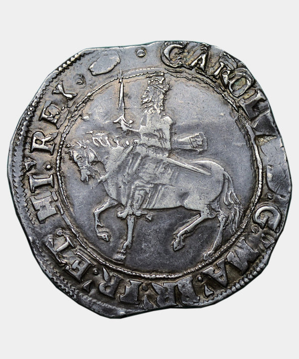 1636-8 Charles I, type 3a1 mmTun over Crown Halfcrown - Mhcoins