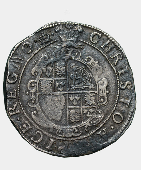 1635-6 Charles I, type 3b, mm Crown over Bell Halfcrown - Mhcoins