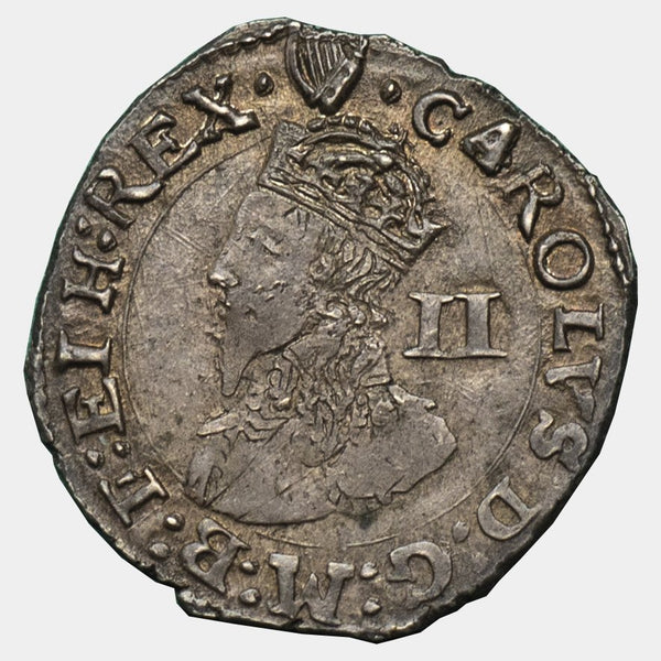 1635-6 Charles I Tower Mint mm Harp HalfGroat - J G Brooker 670