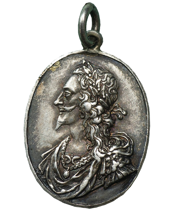 1642-49 Charles I and Henrietta Maria Royalist Badge