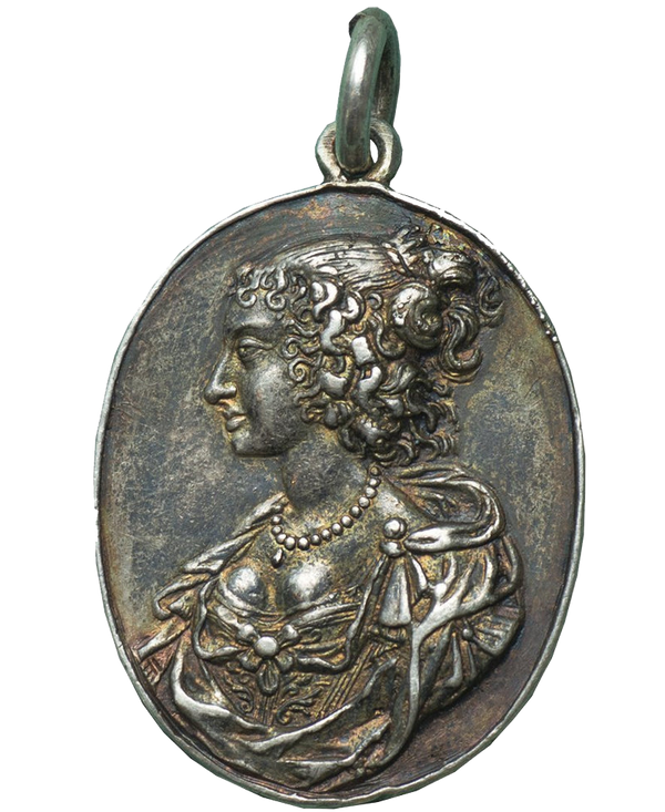 1642-49 Charles I and Henrietta Maria Royalist Badge