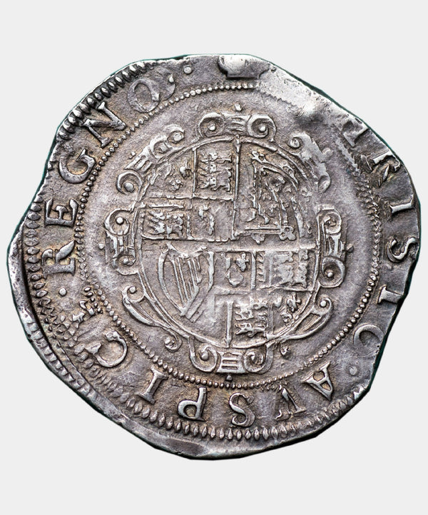 1636-8 Charles I, type 3a1 mmTun over Crown Halfcrown - Mhcoins