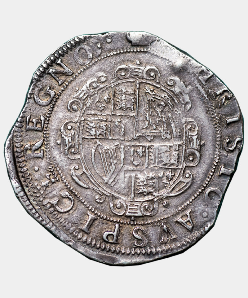 1636-8 Charles I, type 3a1 mmTun over Crown Halfcrown - Mhcoins