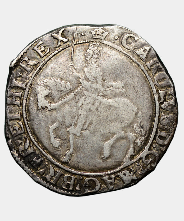 1635-6 Charles I, type 3b mm crown Halfcrown - Mhcoins