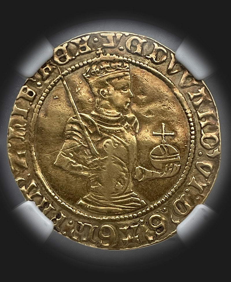 1551 Edward VI mm Y Gold Half Sovereign