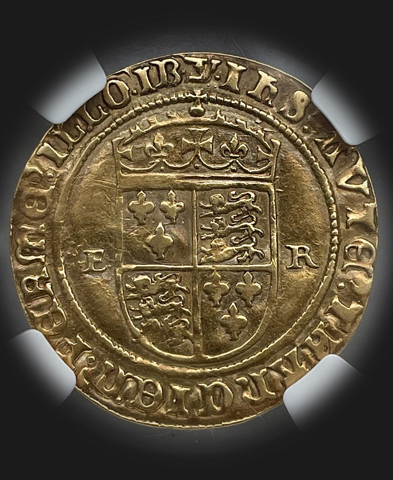 1551 Edward VI mm Y Gold Half Sovereign