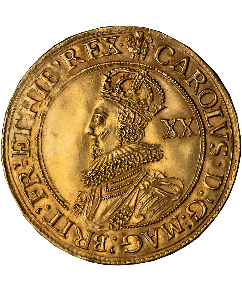 1630 1 Charles I 'Fine Works' Unite Ex Beresford Jones, Ex Herman S