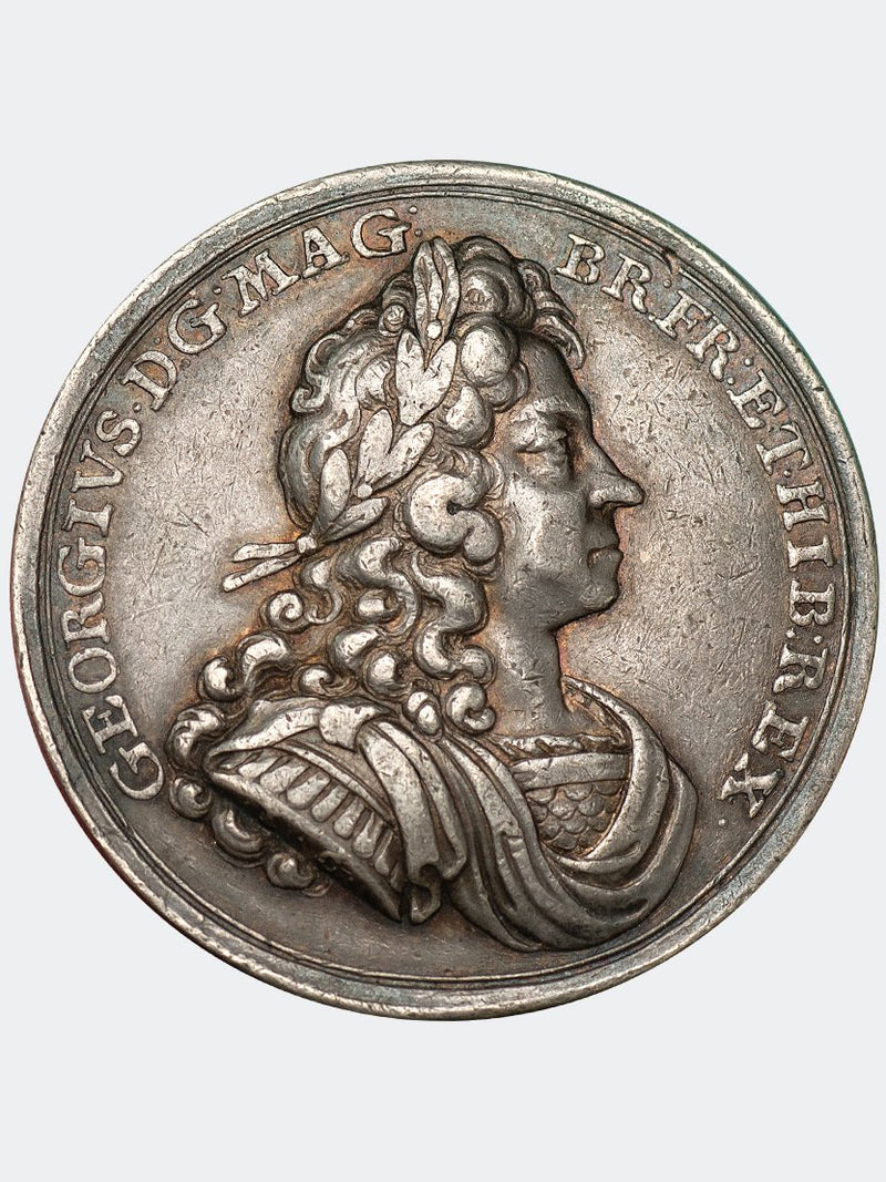 1714 George I coronation medal in Silver - Mhcoins