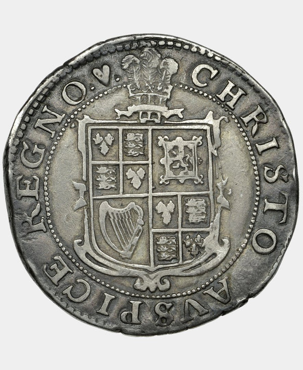 1629 - 30 Charles I tower Mint Mm Heart Halfcrown - Mhcoins